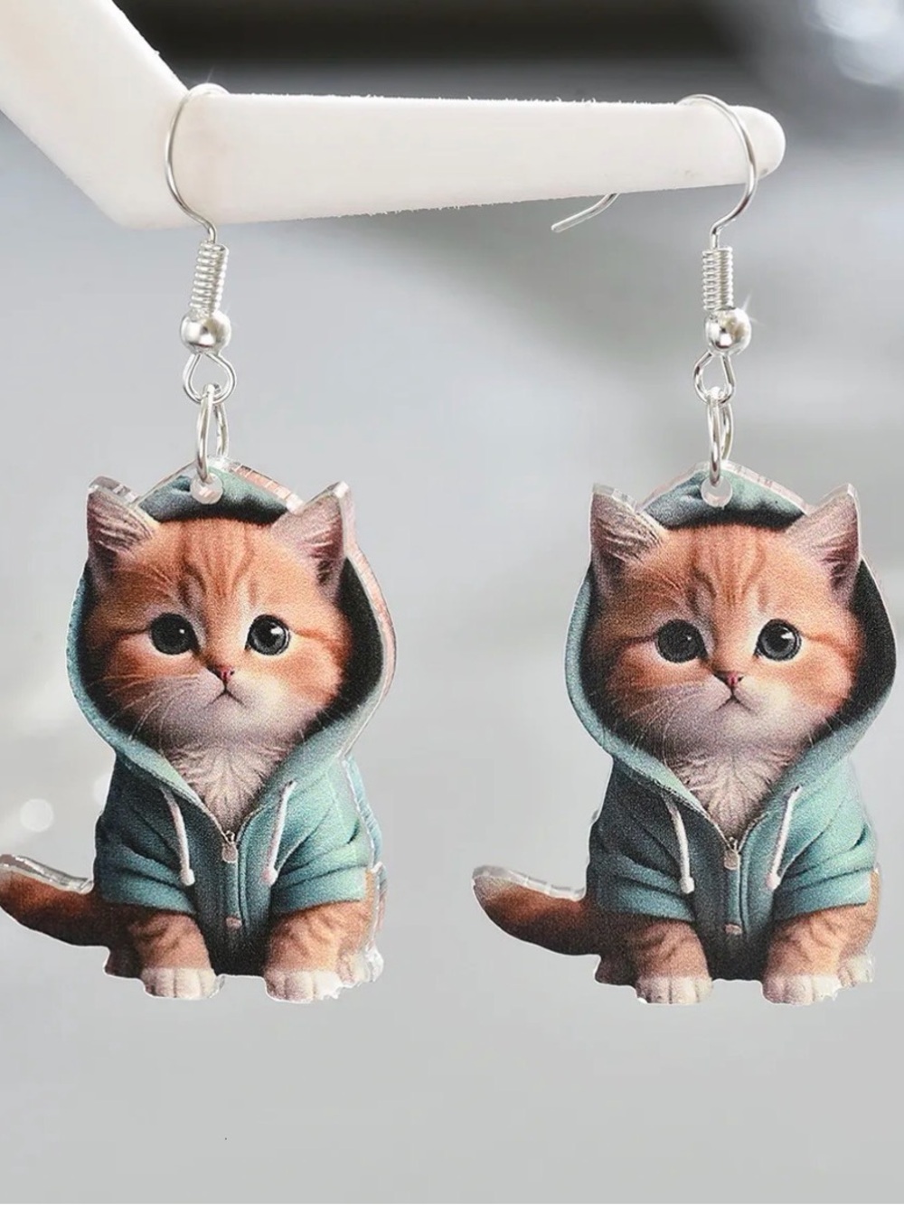 Earrings kitty cat